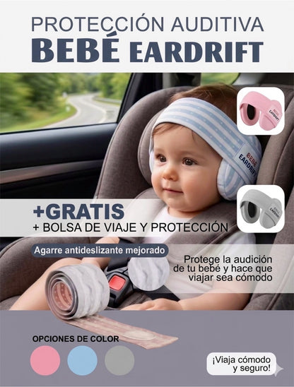 Protector Auditivo para Bebés "Baby Eardrift" – Comodidad y Seguridad en Cada Viaje ✨🩷🩵🤍