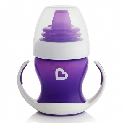 Munchkin Alimentación Vaso de Transición C/Asas Gentle 4m+ Color Lilas 118ML MU17129