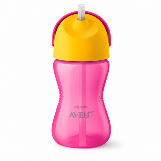 Avent Vaso con Pajita (Straw Cup) Rosa/Amarillo 300ml 12M+ Niña
SCF798/02 - 786696