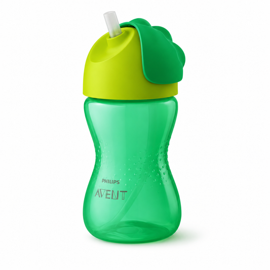 Avent Vaso con Pajita (Straw Cup) Verde 300 ml 12M+ Niño - SCF798/01 - 786689