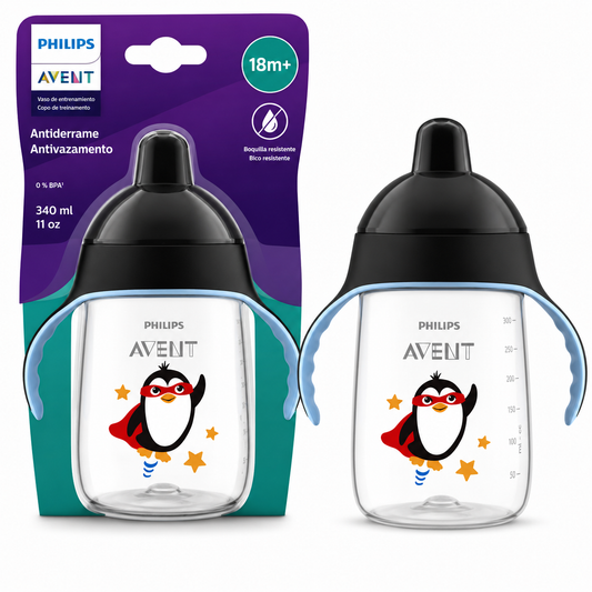 Avent Vaso de Entrenamiento Antiderrame Mágico con Asas 340 ml Negro 18M+ SCF755/03
Negro 340ml (11 oz) 18M+
