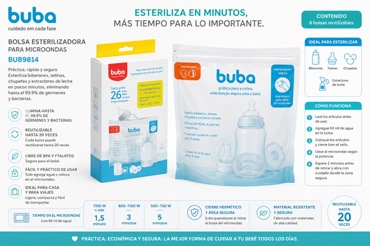 Buba Bolsa Esterilizadora para Microondas - BUB9814 - 698143