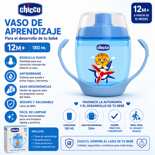 Chicco Vaso Azul 12M+ 180ml
6824-20