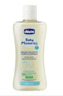 CHICCO HIGIENE BABY MOMENTS GEL DELICADO 2EN1 DE CABELLO Y CUERPO 200ML 2844-00 - 10593-00