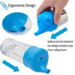 BEBÉ & NIÑOS TAPAS DE SILICONA PARA VASOS SIPPIE-TAZAS-BOTELLAS BPA FREE 9M+ COLOR ROJO Y AZUL 12300