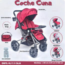 NOEL & NATTY CARRITO CUNA R.N-15KG AZUL, ROSA, ROJO, GRIS - ZH07