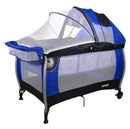 INFANTI CUNA CORRAL COMPLETO+VIBRACION+2ALTURAS R.N-36 MESES AZUL - ROJO - JBP703