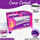 MAMMA MIA! CUNA CORRALITO 2 NÍVEL C/ MOSQUITERO, CAMBIADOR, BOLSÓN PARA GUARDAR R.N-15KG - MM200