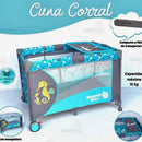 MAMMA MIA! CUNA CORRALITO 2 NÍVEL C/ MOSQUITERO, CAMBIADOR, BOLSÓN PARA GUARDAR R.N-15KG - MM200