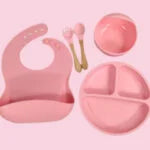 @ BEBE SET ALIMENTACIÓN SET CUBIERTOS X5PCS SILICONA Y5