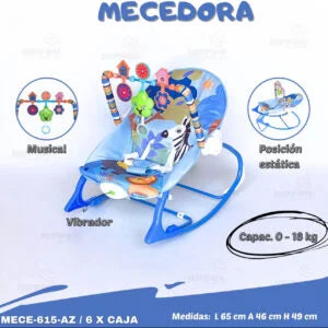 I BABY SILLA MECEDORA ROCKER MUSICAL R.N-18KG VERDE 68113