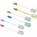 CHICCO PORTA CHUPETE CLIP CON CADENA AZUL 4083 - UNISEX 4084
