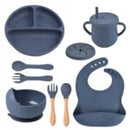 BABY ALIMENTACIÓN SET CUBIERTOS COMPLETOS 8 PIEZAS SILICONA Y9