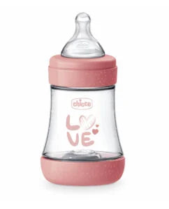 CHICCO BIBERON PERFECT 5 LOVE 150ML SILICONA 0M+ AZUL * AMARILLO 20211-21 - 20211-31