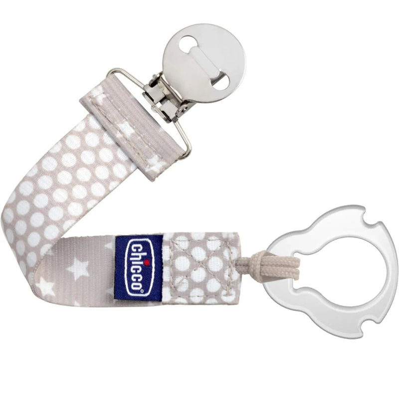 @ CHICCO PORTA CHUPETE CLIP FASHION PARA CHUPETE GRIS