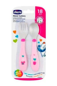 @ CHICCO SET CUBIERTO ACERO INOXIDABLE 18M+ 16102-10 - 16102-20