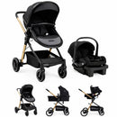 PREMIUM BABY CARRITO MOISES C/ BABY SEAT + BASE P/AUTO MIKE NEGRO PBSTR405BK - 498425