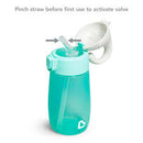 @MUNCHKIN ALIMENTACIÓN VASO BOTELLA C/TAPA ELEFANTE FLIP N' LOCK VERDE AGUA 12M+ 354ML