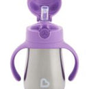 @MUNCHKIN ALIMENTACIÓN VASITO C/PAJITA & ASAS DE ACERO INOXIDABLE COOL CAT 237ML LILA 18M+ MU21288 - 212789