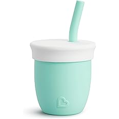 @ MUNCHKIN ALIMENTACIÓN VASITO C/ PAJITA DE SILICONA C'EST 100% SILICONE CORAL - MU17777 - MENTA - 177774