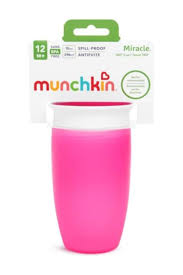 @ MUNCHKIN ALIMENTACIÓN VASITO MIRACLE 360 SIN ASAS & TAPA 207ML 12M+ ROSA MU51859 - CELESTE MU51864