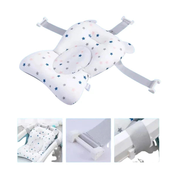 MUA MUA BAÑERA PLEGABLE CON BABY SPLSH Y SENSOR DE TEMPERATURA AZUL 646193 - ROSA 646194