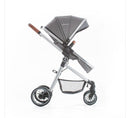 @PREMIUM BABY CARRITO MOISES CON BABY SEAT+BASE MIKE 3EN1 COLOR GRIS-NEGRO-BORDO