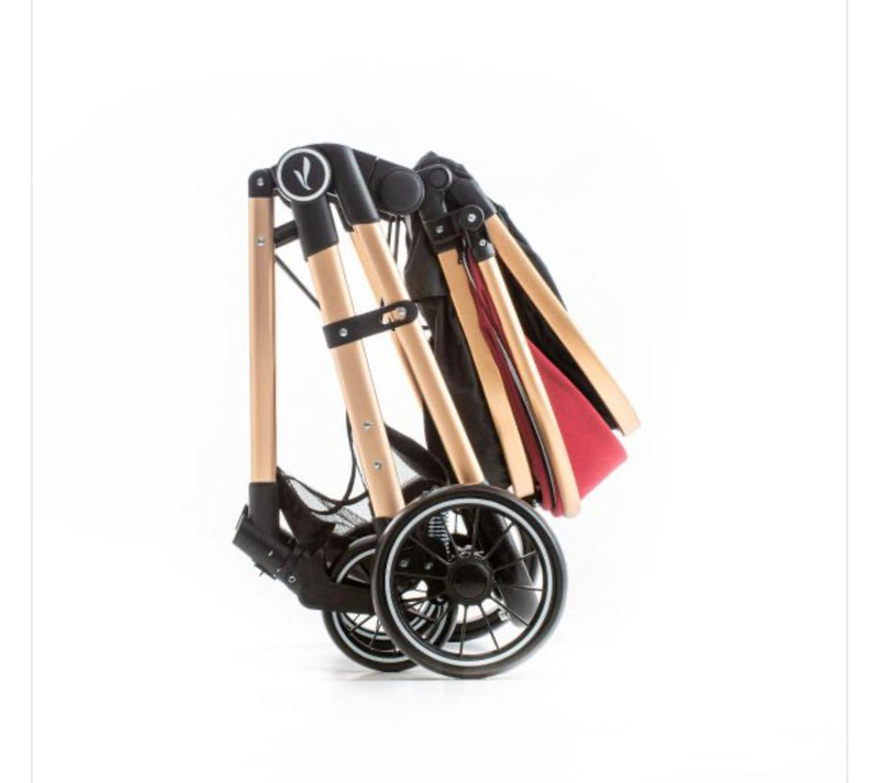 @PREMIUM BABY CARRITO MOISES CON BABY SEAT+BASE MIKE 3EN1 COLOR GRIS-NEGRO-BORDO