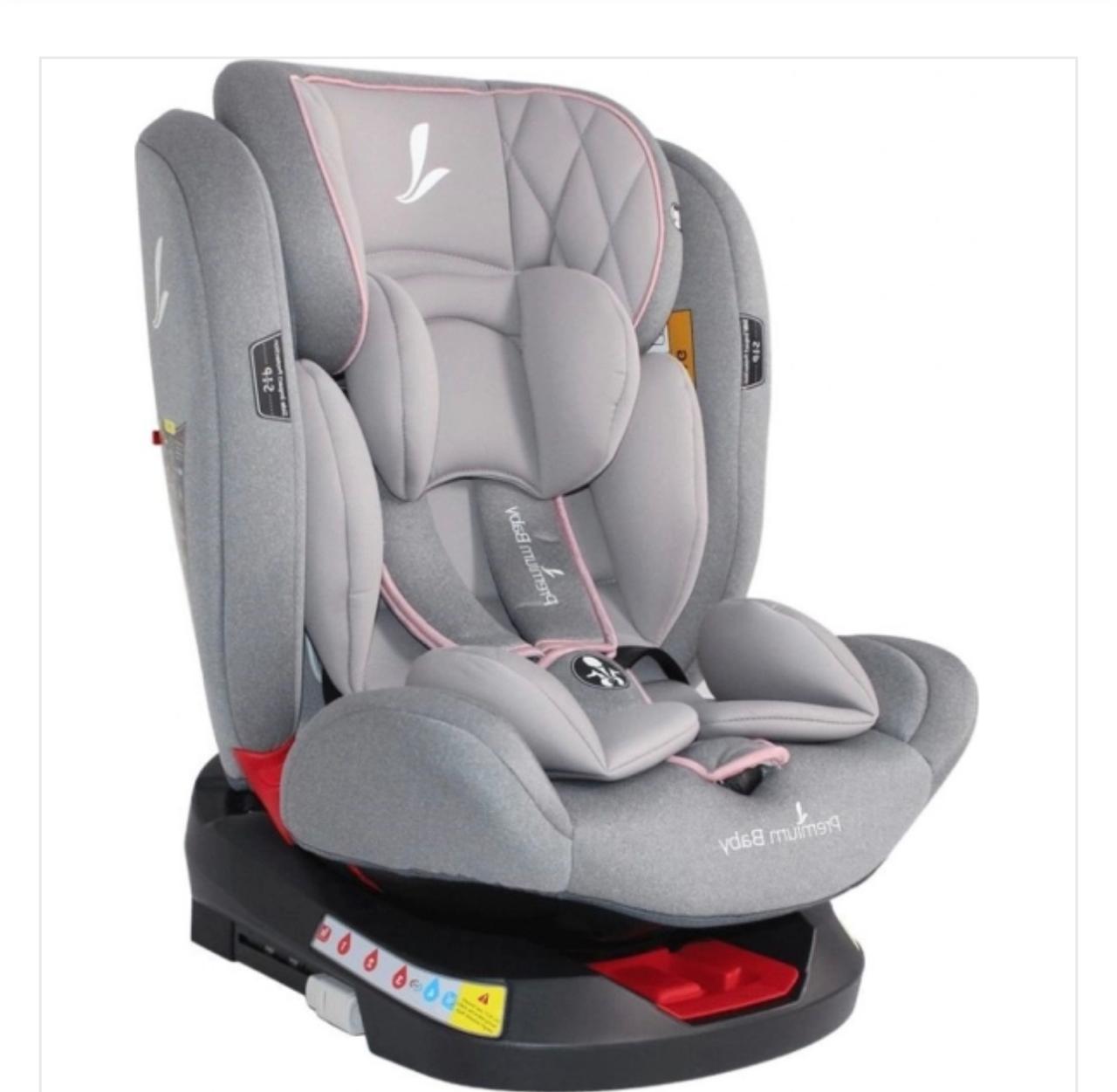 PREMIUM BABY SILLA DE AUTO TWIST 360 2.0 GRIS C/ROSA+ISOFIX R.N-36KG PB2272 - 2060807