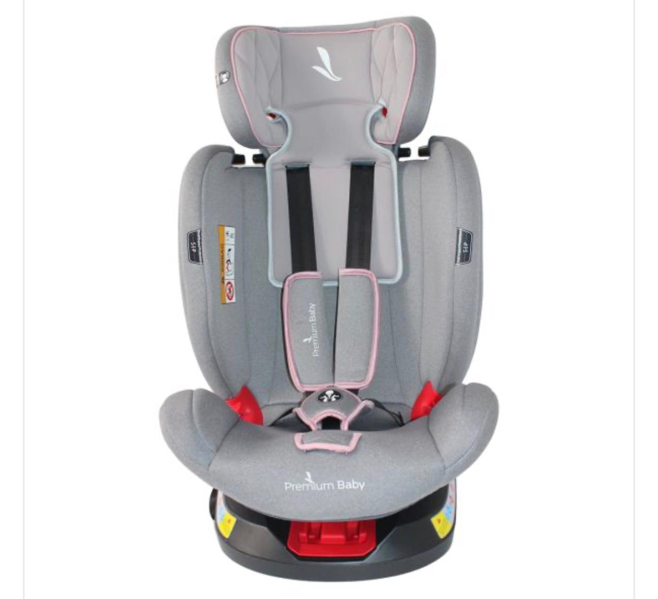 PREMIUM BABY SILLA DE AUTO TWIST 360 2.0 GRIS C/ROSA+ISOFIX R.N-36KG PB2272 - 2060807
