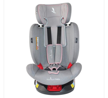 PREMIUM BABY SILLA DE AUTO TWIST 360 2.0 GRIS C/ROSA+ISOFIX R.N-36KG PB2272 - 2060807