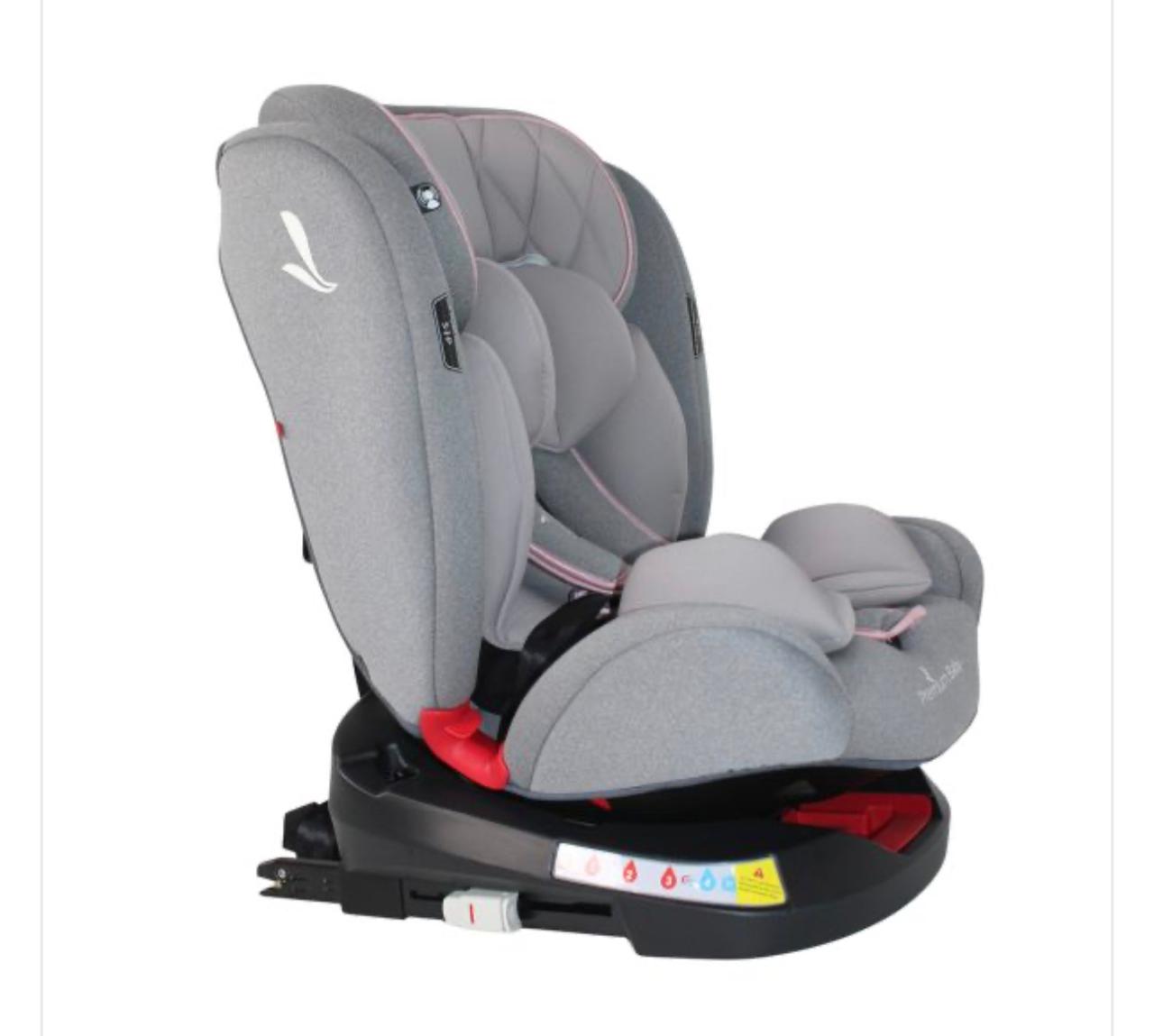 PREMIUM BABY SILLA DE AUTO TWIST 360 2.0 GRIS C/ROSA+ISOFIX R.N-36KG PB2272 - 2060807