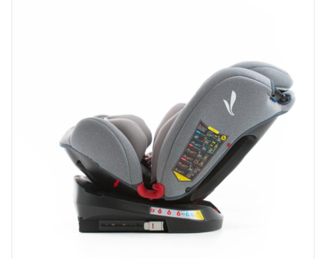 PREMIUM BABY SILLA DE AUTO TWIST 360 2.0 GRIS C/ROSA+ISOFIX R.N-36KG PB2272 - 2060807