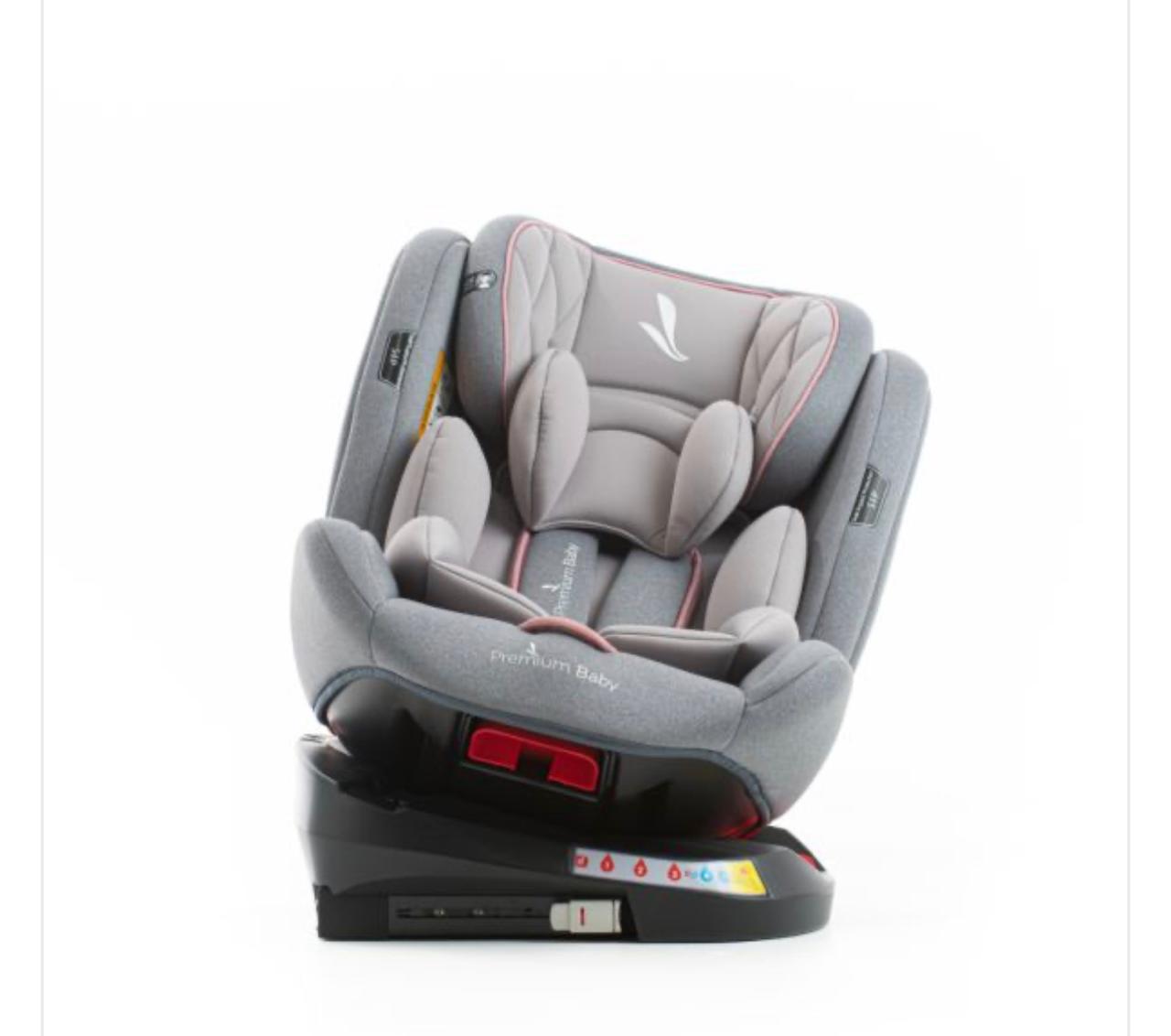 PREMIUM BABY SILLA DE AUTO TWIST 360 2.0 GRIS C/ROSA+ISOFIX R.N-36KG PB2272 - 2060807
