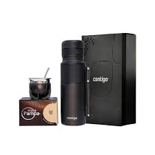 CAJA DE REGALO CONTIGO MATERO TERMO THERMAL 2.0 - 1.1LTS. C/ MANIJA + GUAMPA PAMPA + BOMBILLA INOX
