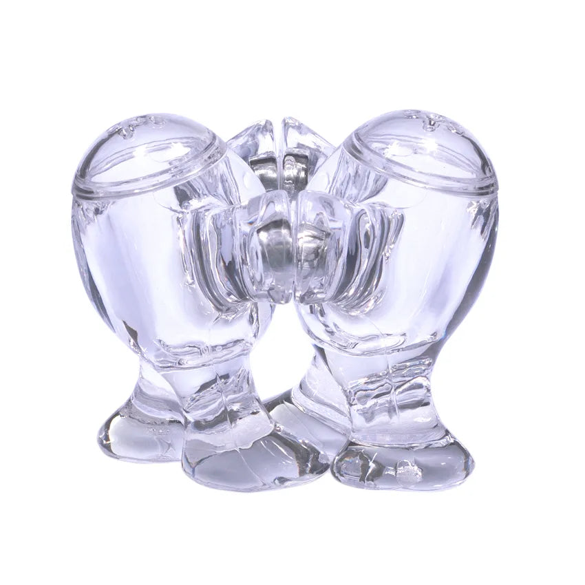 ACRILICO SALEIRO BONECOS CLEAR - PINK RH018