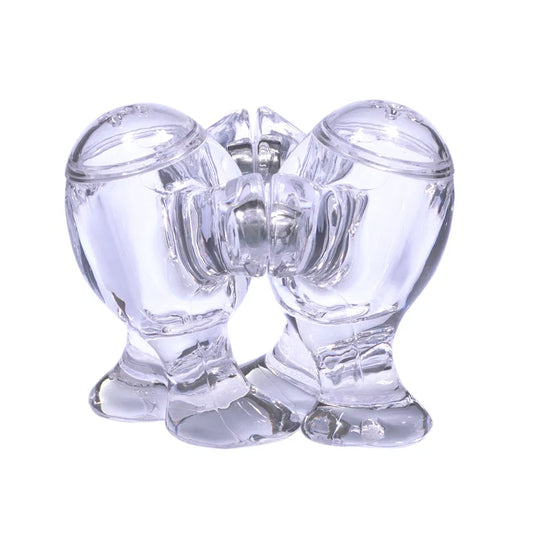 ACRILICO SALEIRO BONECOS CLEAR - PINK RH018