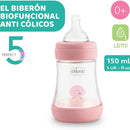CHICCO BIBERON PERFECT 5 SILICONA 150ML 0M+ 20211-10 - 20211-20 - 20211-30