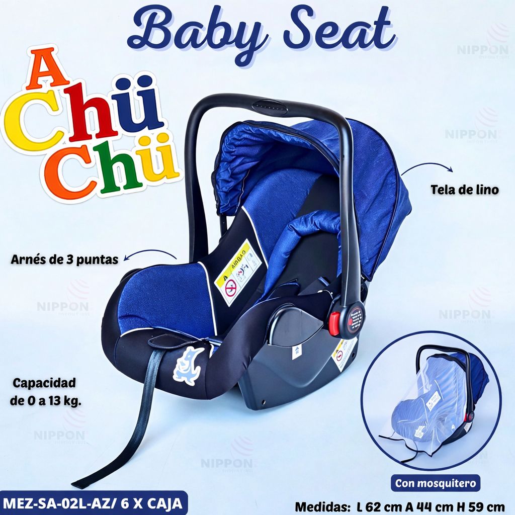Mom>Ezy Silla de Auto Confort R.N. a 13 kg – Mez-SA129           🔹 Azul
🔹 Rosa
🔹 Gris
🔹 Negro