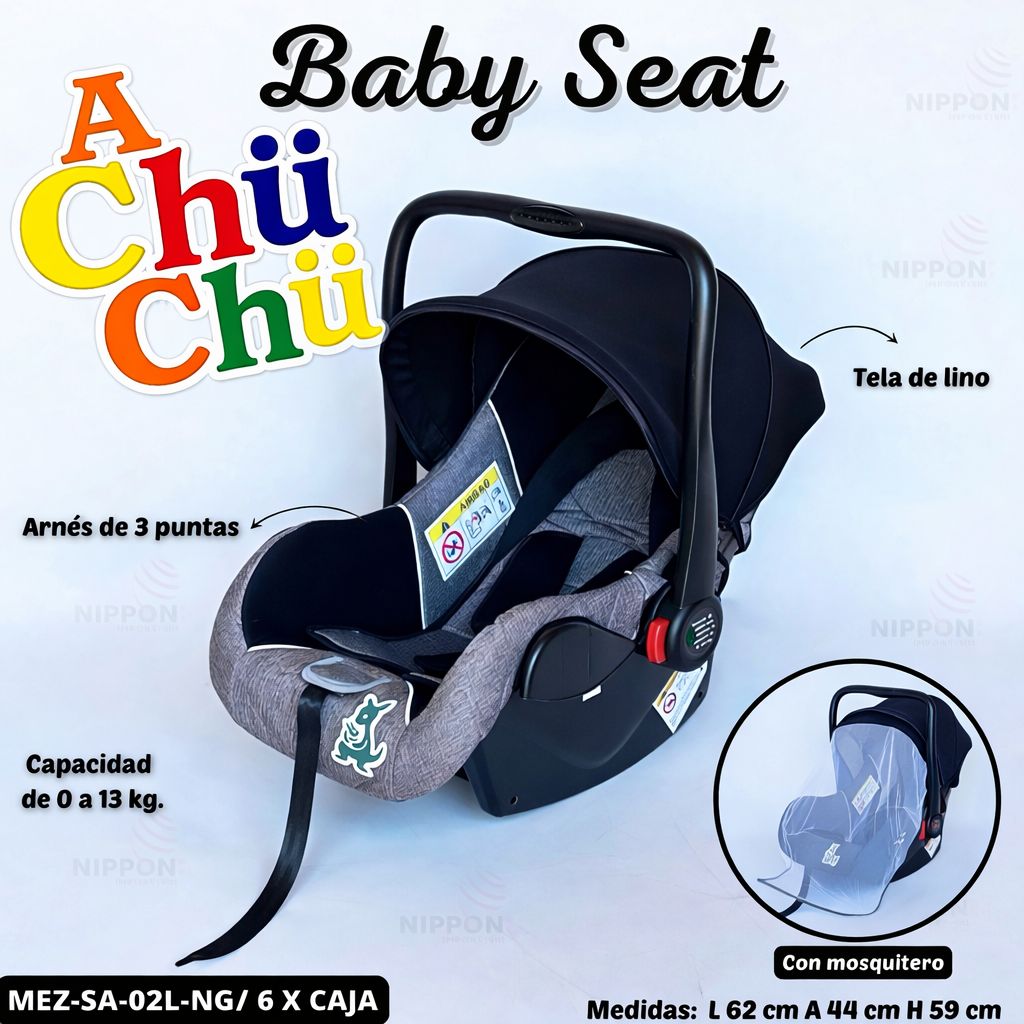 Mom>Ezy Silla de Auto Confort R.N. a 13 kg – Mez-SA129           🔹 Azul
🔹 Rosa
🔹 Gris
🔹 Negro