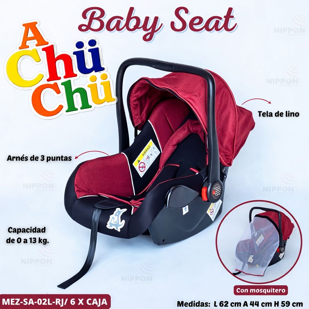 Mom>Ezy Silla de Auto Confort R.N. a 13 kg – Mez-SA129           🔹 Azul
🔹 Rosa
🔹 Gris
🔹 Negro