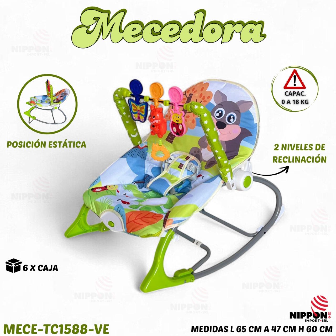 MECEDORA 0-18 KILOS COLOR FUCSIA R.N-18KILOS MECE-TC1588 - C/MUSICAL TM03 -VERDE