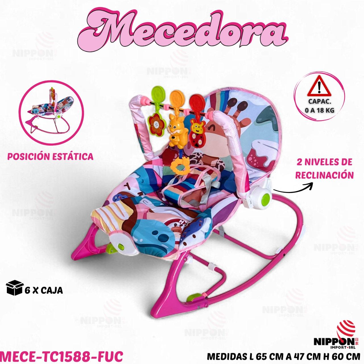 MECEDORA 0-18 KILOS COLOR FUCSIA R.N-18KILOS MECE-TC1588 - C/MUSICAL TM03 -VERDE