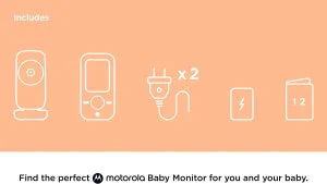 MOTOROLA MONITOR BABY 2.4 GHz, FHSS, 2" ZOOM DIGITAL CON VISION NOCTURNA INFRAROJA BRANCO VM481