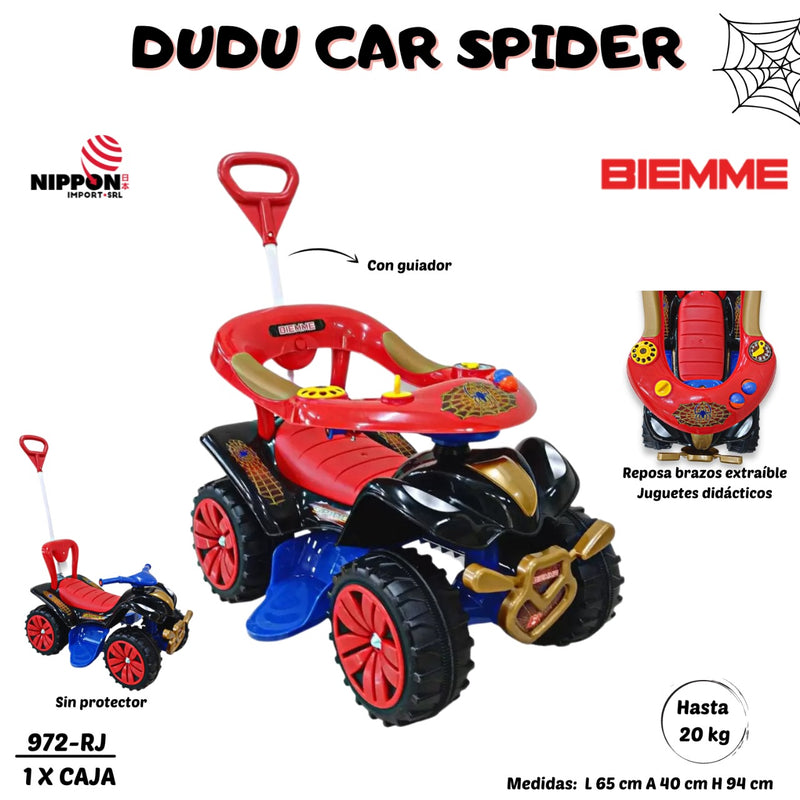 @ BABY INFANTIL TRICICLO TRIKE EVOLUTION SPIDER CON VARILLA DE DIRECCION BY BIEMME HASTA 20KG - 972 ROJO