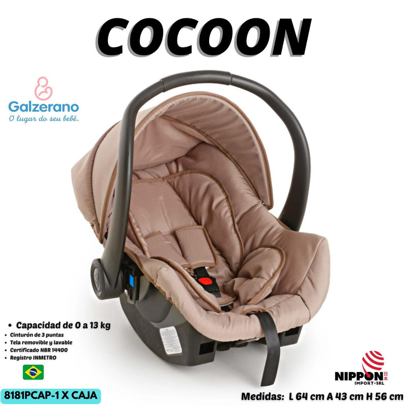 GALZERANO SILLA DE AUTO CONFORT COCOON EXTREME NEGRO 8181 R.N-13KG