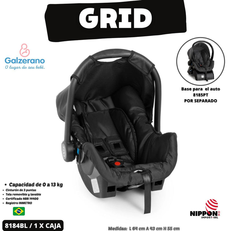 GALZERANO SILLA DE AUTO CONFORT COCOON EXTREME NEGRO 8181 R.N-13KG