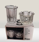 HOME ACRILICO DECORACION PARA MESA X2PCS BOMBONIER - FLORERO - PORTA VINO 6417 - T-1349/50 GW-354