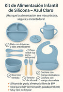 BABY ALIMENTACIÓN SET CUBIERTOS COMPLETOS 8 PIEZAS SILICONA Y9