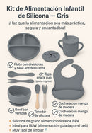 BABY ALIMENTACIÓN SET CUBIERTOS COMPLETOS 8 PIEZAS SILICONA Y9